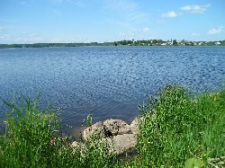 Сиверское озеро у Кирилло-Белозерского монастыря. [Увеличить]