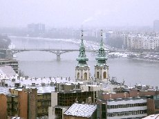 Панорама Дуная от Рыбацкого бастиона в Будапеште [увеличить]