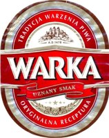 Пиво WARKA, этикетка