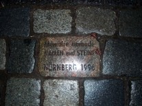 Меченый булыжник в Нюрнберге