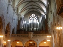 Цюрих, церковь Фраумюнстер, музыкальный орган