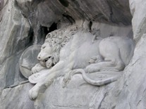 Люцерн, памятник “Умирающий лев”