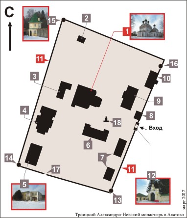План Троицкого Александро-Невского монастыря