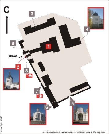 План Богоявленско-Анастасиина монастыря