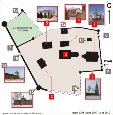 План Брусенского монастыря