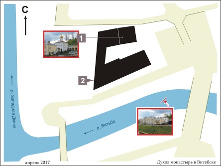 План Духова монастыря в Витебске