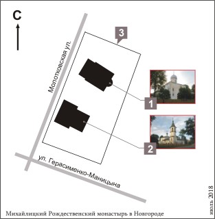 План Михалицкого Рождественского монастыря