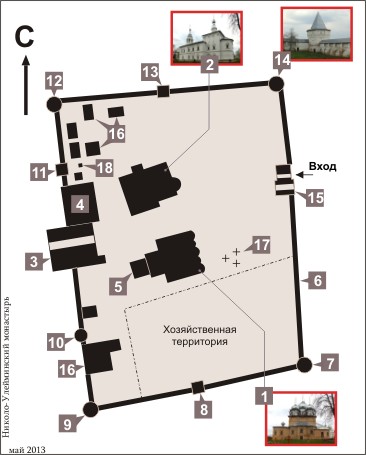 План Николо-Улейминского монастыря