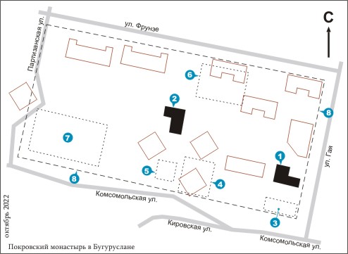 План Покровского монастыря в Бугуруслане