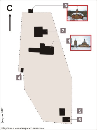 План Успенского Шаровкина монастыря