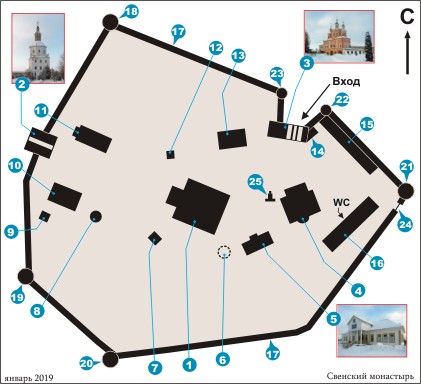План Свенского монастыря