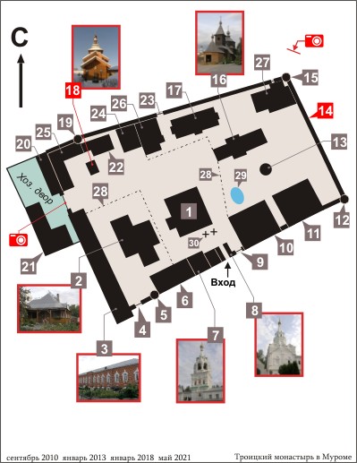 План Троицкого монастыря