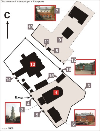 План Знаменского монастыря