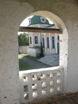 Вид из звонницы на Успенский собор Горицкого монастыря в Переславле-Залесском. 