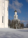 Колокольня Юрьева монастыря в Новгороде