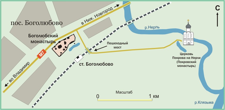 Покрова на нерли карта