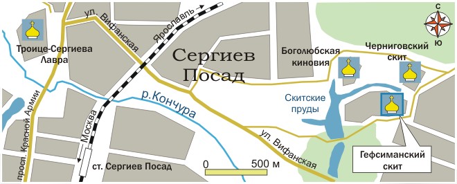 Сергиев посад станция карта